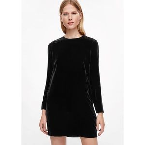 COS Black Velvet Dress